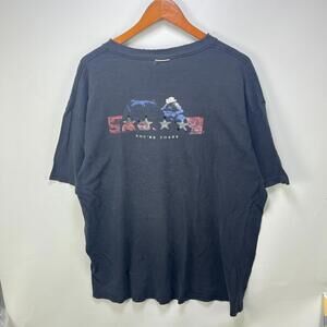 Vintage Wrangler Sun Faded Cowboy T Shirt XL Black